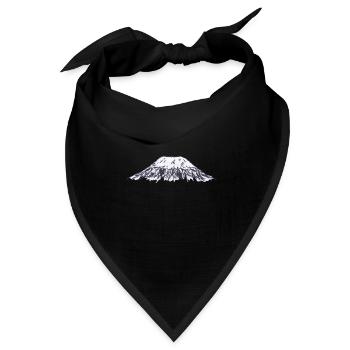 Kilimanjaro Berg Afrika Geschenk - Bandana Dreieckstuch - Schwarz - Vorne
