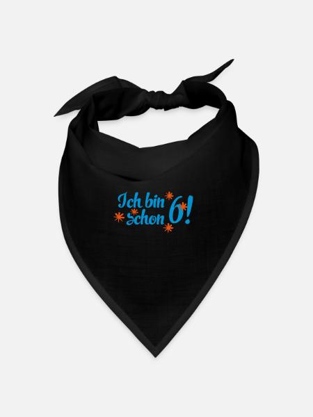 6 - Bandana Dreieckstuch - Schwarz