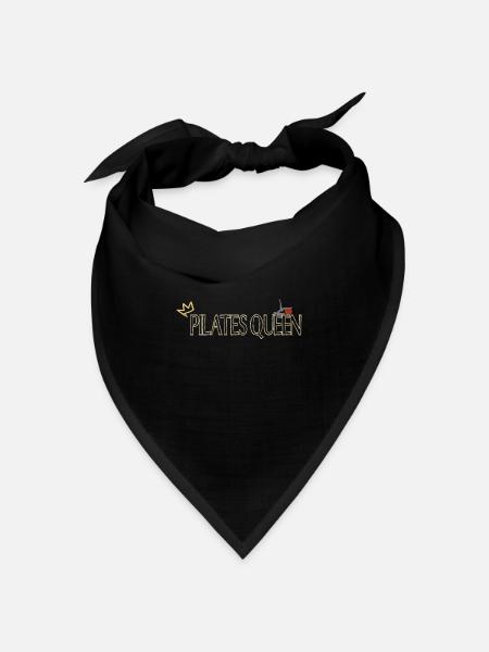 Pilates Queen Fitness Training - Bandana Dreieckstuch - Schwarz