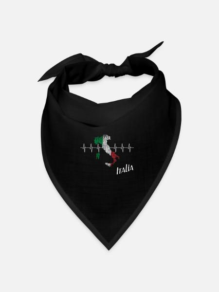 Italia italia - Bandana Dreieckstuch - Schwarz