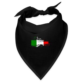 Italien Italienisch Rom Europa Italien Italien Mailand - Bandana Dreieckstuch - Schwarz - Vorne