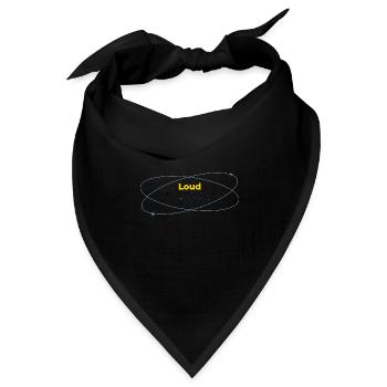 Loud in Silence helles Shirt - Bandana Dreieckstuch - Schwarz - Vorne