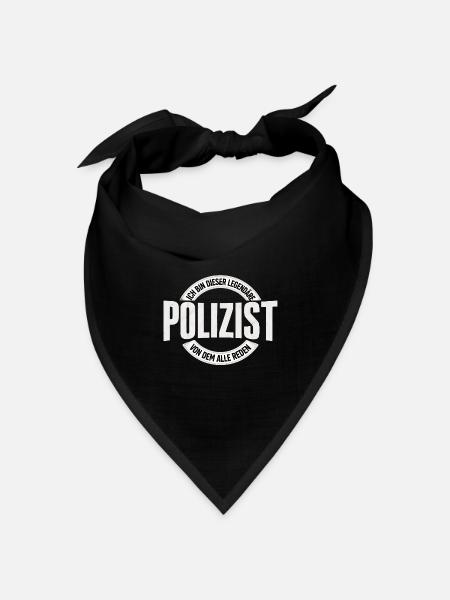 Legendärer Polizist - Bandana Dreieckstuch - Schwarz