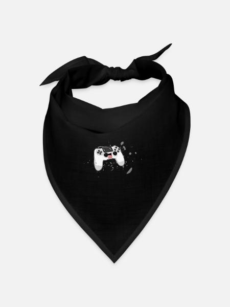 controller gamepad joystick - Bandana Dreieckstuch - Schwarz
