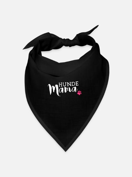 Hundemama - Bandana Dreieckstuch - Schwarz