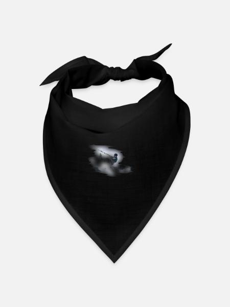 Kitesurfen - Bandana Dreieckstuch - Schwarz