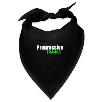Progressives Trance-Zitat - Bandana Dreieckstuch - Schwarz - Vorne