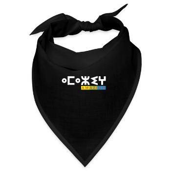 AMAZIGH SYMBOL BERBER Z IMAZIGHEN KABYLISCHES JUWEL - Bandana Dreieckstuch - Schwarz - Vorne
