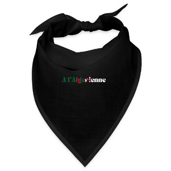 Algerien - Algerien Geschenkidee - Bandana Dreieckstuch - Schwarz - Vorne