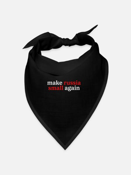make russia small again - Bandana Dreieckstuch - Schwarz