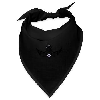 Dribbelkönig dribbeln ballkünstler fußball 2c - Bandana Dreieckstuch - Schwarz - Vorne