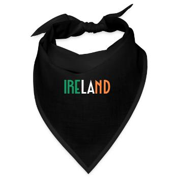 Irland - Bandana Dreieckstuch - Schwarz - Vorne
