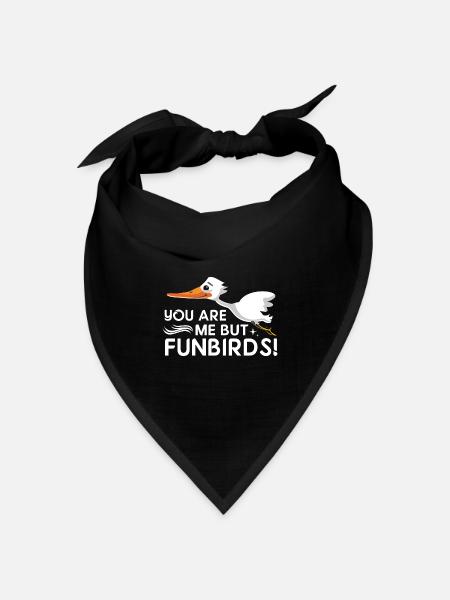 Funbirds! - Denglish Sprüche Denglisch - Bandana Dreieckstuch - Schwarz