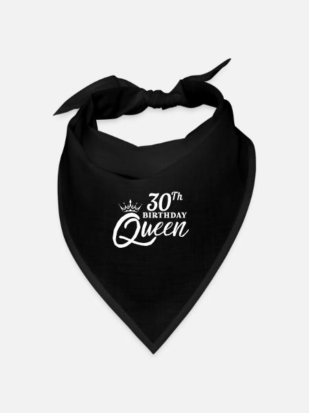 30. Geburtstag - Bandana Dreieckstuch - Schwarz