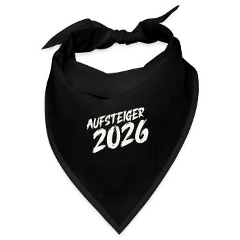 Aufsteiger 2026 Design - Bandana Dreieckstuch - Schwarz - Vorne