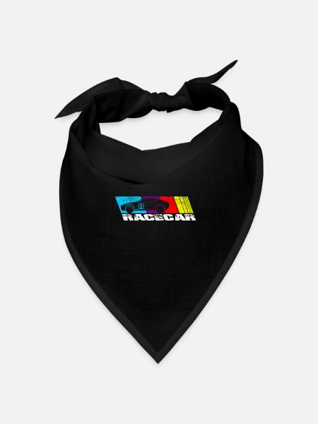 Race car - Bandana Dreieckstuch - Schwarz