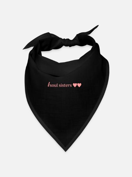 Freunde - Bandana Dreieckstuch - Schwarz