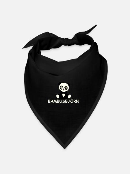 Bambus-Björn - Bandana Dreieckstuch - Schwarz