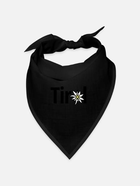 Tirol - Bandana Dreieckstuch - Schwarz