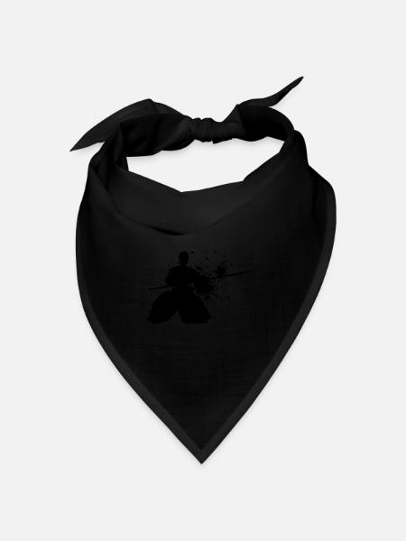 Aikidoka Aikido Kampfsport Martial Arts Herren - Bandana Dreieckstuch - Schwarz