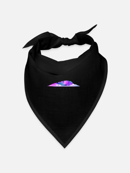 Digital - Bandana Dreieckstuch - Schwarz