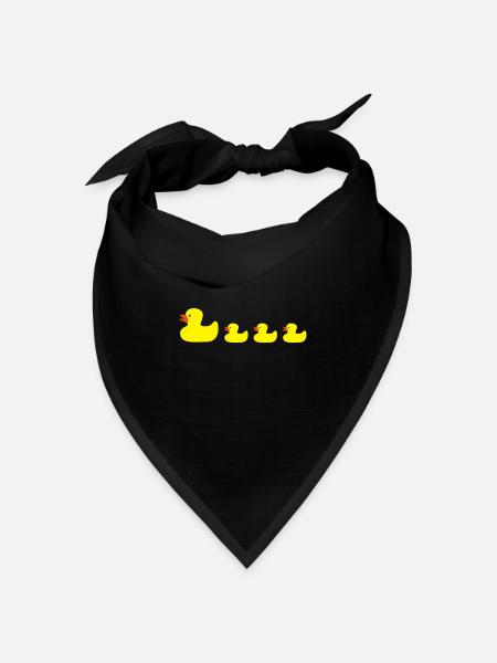 Ente - Bandana Dreieckstuch - Schwarz