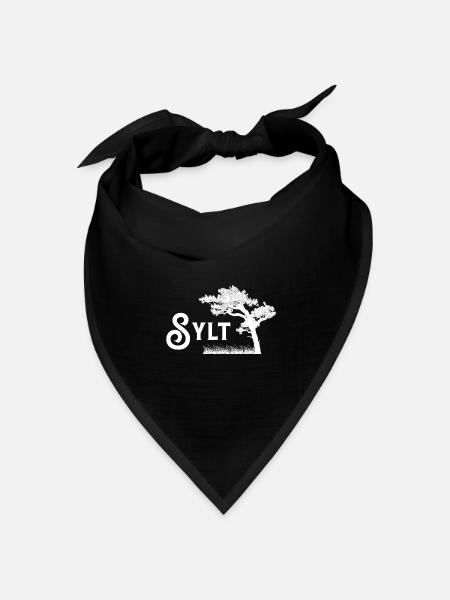 Sylt - Bandana Dreieckstuch - Schwarz