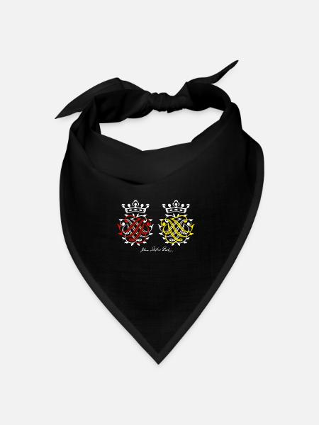 Johann Sebastian Bach Siegel - Bandana Dreieckstuch - Schwarz