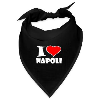 Napoli - Bandana Dreieckstuch - Schwarz - Vorne