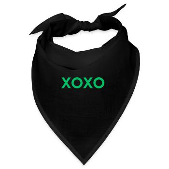 XOXO - Bandana Dreieckstuch - Schwarz - Vorne