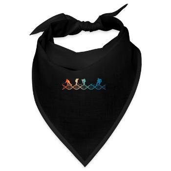 Eishockey liegt in meiner DNA - Bandana Dreieckstuch - Schwarz - Vorne