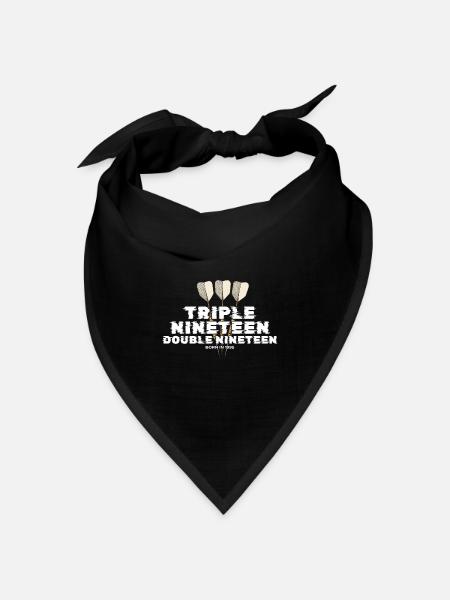 Jahrgang 1995 Darts Checkout - Bandana Dreieckstuch - Schwarz