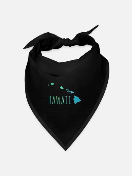 hawaii - Bandana Dreieckstuch - Schwarz