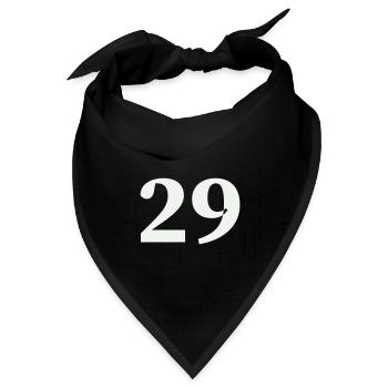 29 - Bandana Dreieckstuch - Schwarz - Vorne