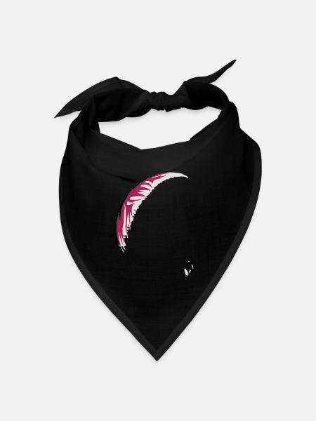 Paraglider Gleitschirm - Bandana Dreieckstuch - Schwarz