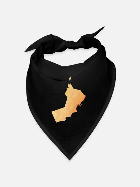 Oman - Bandana Dreieckstuch - Schwarz