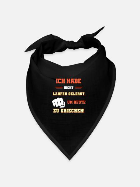 Coole Sprüche, patrioten Sprüche cooler spruch - Bandana Dreieckstuch - Schwarz