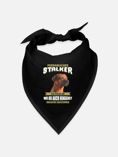 Rhodesian Ridgeback Tshirt - Rhodesian Ridgeback - Bandana Dreieckstuch - Schwarz