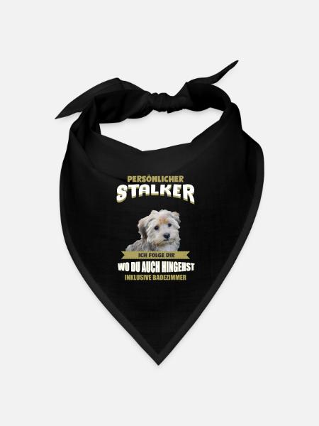 Havaneser Hund - Havaneser - Bandana Dreieckstuch - Schwarz