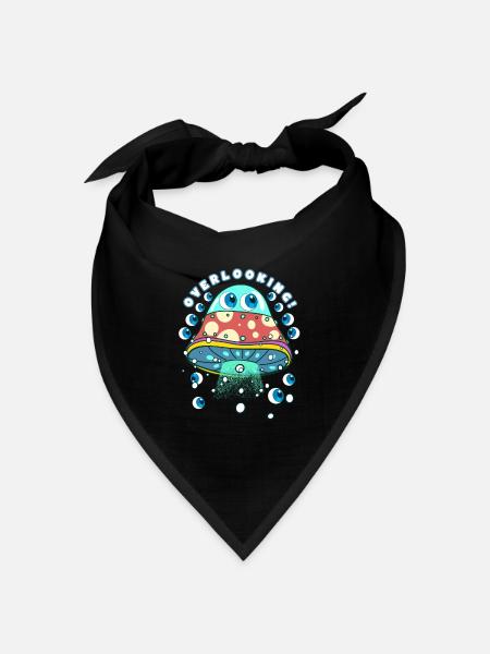 Ufo - Bandana Dreieckstuch - Schwarz