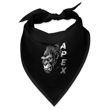 Gorilla Apex - Bandana Dreieckstuch - Schwarz - Vorne