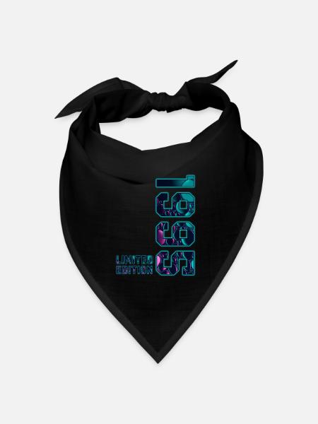 1995 Jahrgang Limited Edition - Bandana Dreieckstuch - Schwarz