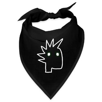 Punk Rock Pogo Anarchie Punks Punk Rocker Punk - Bandana Dreieckstuch - Schwarz - Vorne