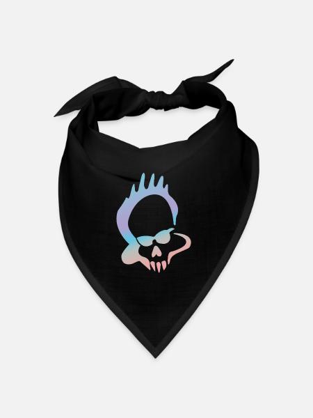 Logo Mansi Venice - Bandana Dreieckstuch - Schwarz