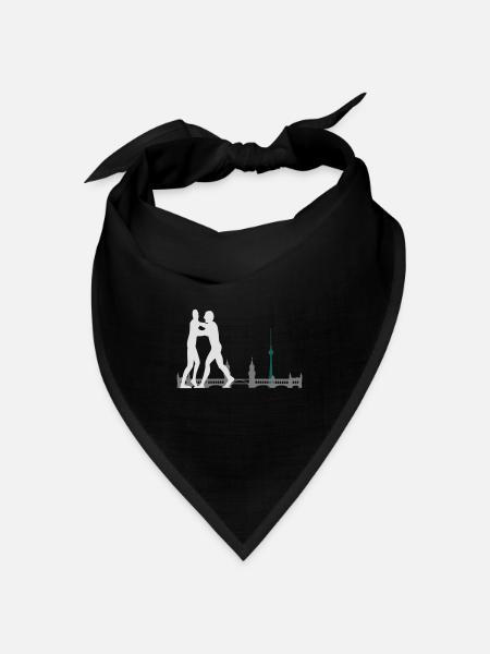 Berlin - Bandana Dreieckstuch - Schwarz
