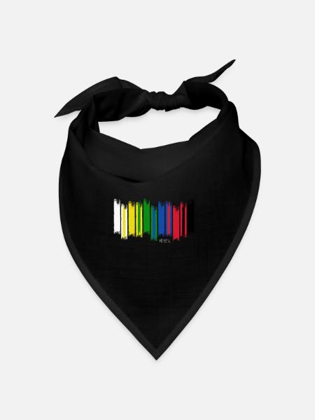 Taekwondo Taekwando-gürtelfarben Taekwondo-kup - Bandana Dreieckstuch - Schwarz