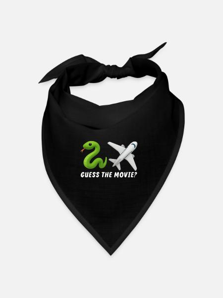 Errate den Film Lustig Humorvoll - Bandana Dreieckstuch - Schwarz