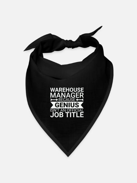 Warehouse Manager Genius - Bandana Dreieckstuch - Schwarz