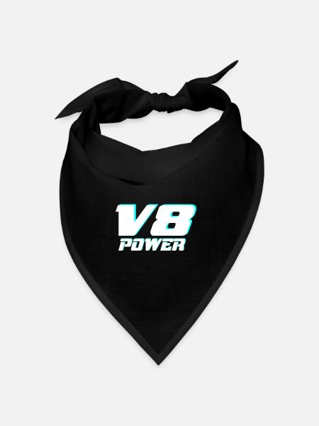 V8 - Bandana Dreieckstuch - Schwarz