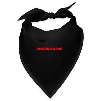 mit gebrochenem Herzen Spanisch Sprache - Bandana Dreieckstuch - Schwarz - Vorne
